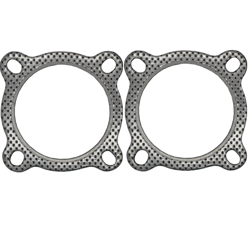Exhaust Pipe Gaskets Qiilu 2 Pcs 3 Inch Exhaust Pipe Gaskets for SBC BBC 302 350 454 383 Reusable Copper 