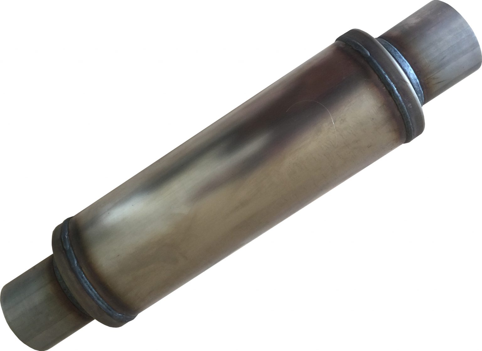 Oval MUFFLER Stainless Steel 3.5″ HIGH FLOW 14″ Long